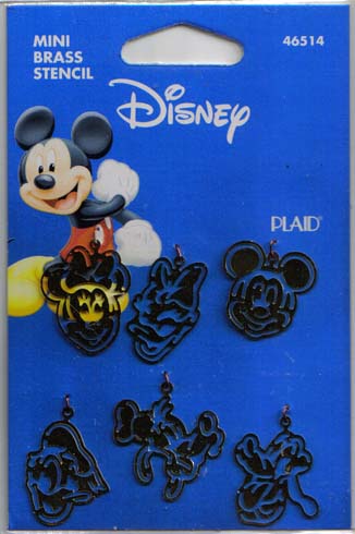 All Night Media Mini Mickey & Friends Stencils/Charms